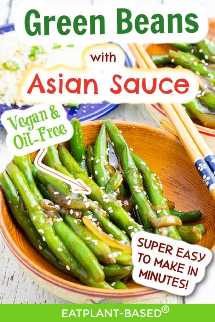 pinterest photo collage of asian green beans for pinterest