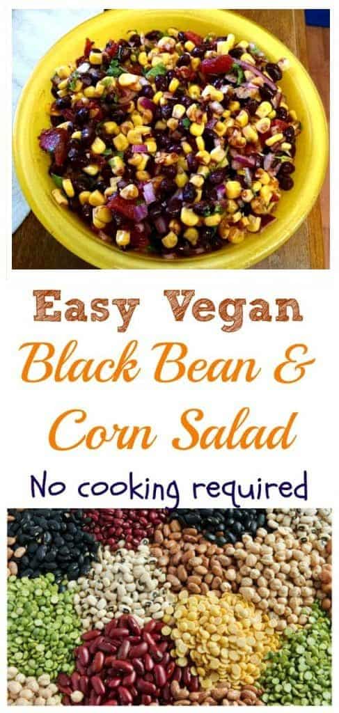 simple no cooking bean salad