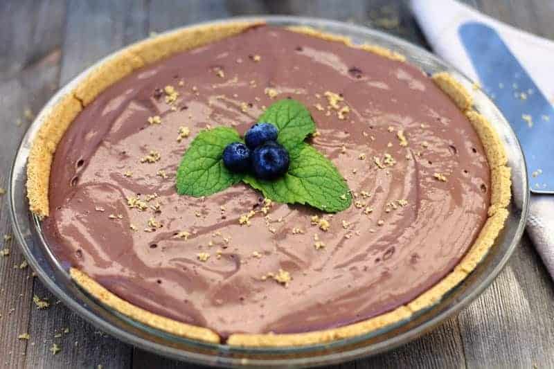 Chocolate Vegan No-Bake Pie