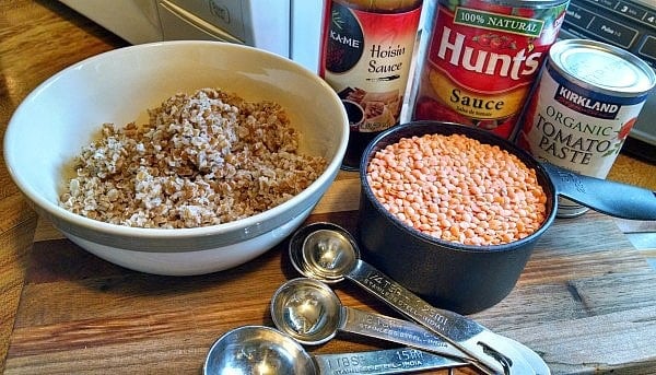Veggie Sloppy Joes ingredients