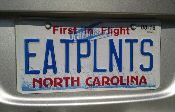 eatplants license plate