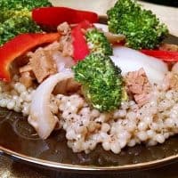 tempeh stir fry with couscous