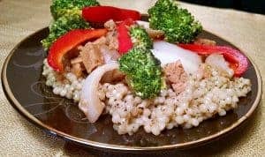 tempeh stir fry with couscous
