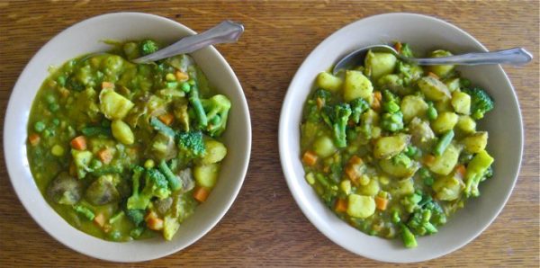 simple plant-based diet recipes. curried split pea