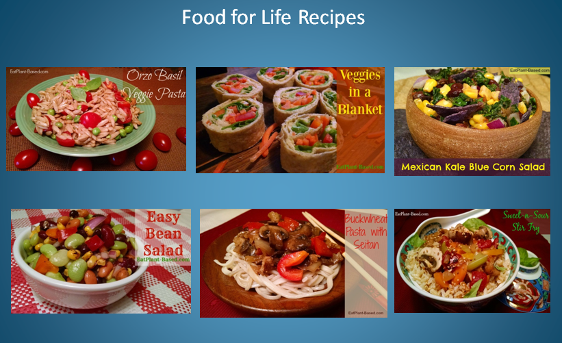 Food for Life classes. recipes
