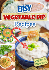 vegetable dip recipes photo collage