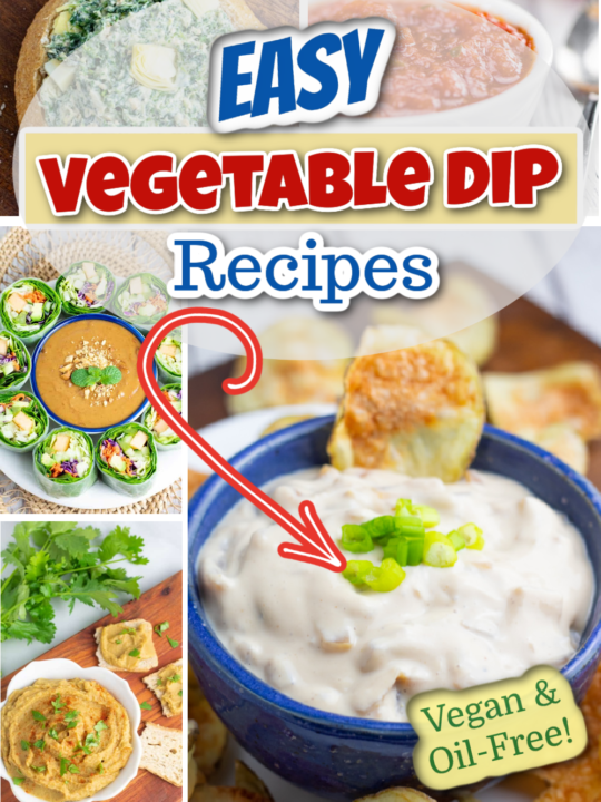 vegetable dip recipes photo collage