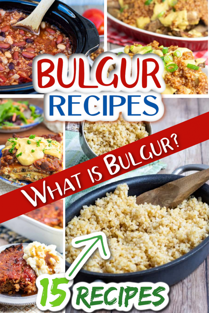 bulgur recipes photo collage for pinterest