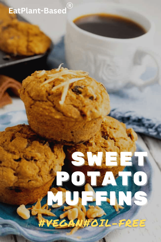 sweet potato muffins photo collage for pinterest