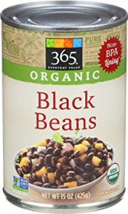 black beans in can