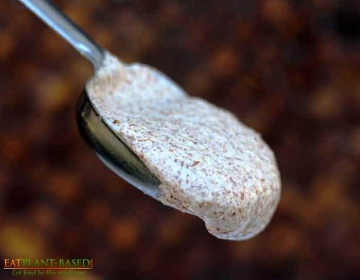 flax egg in spoon