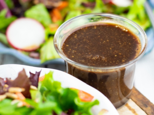 brown salad dressing name Sweet Red Onion Vinaigrette Recipe