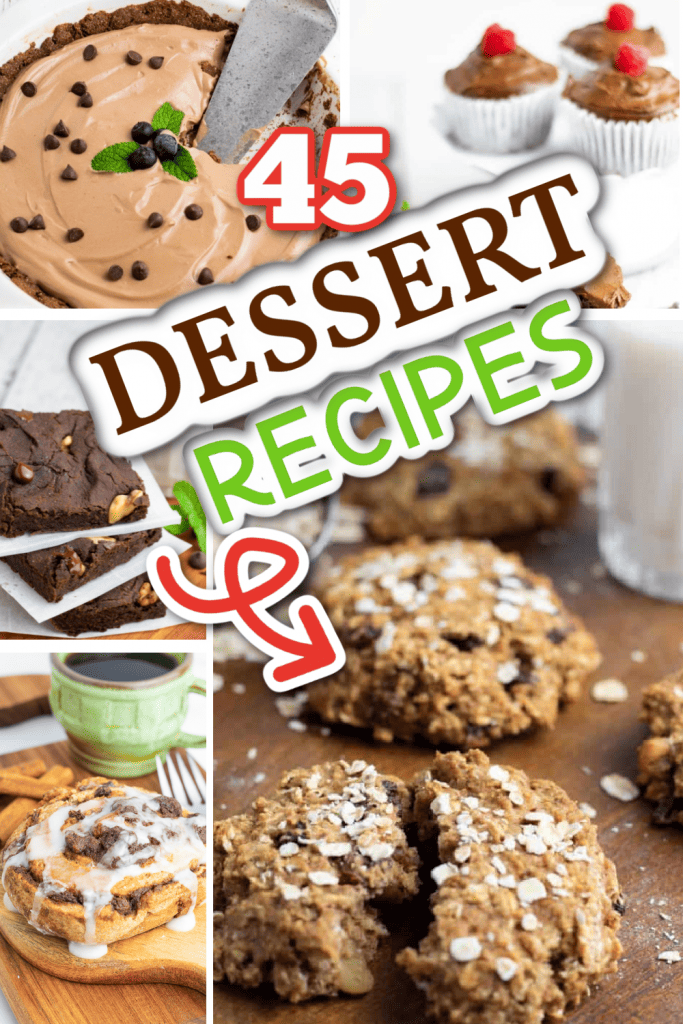 vegan dessert recipes photo collage