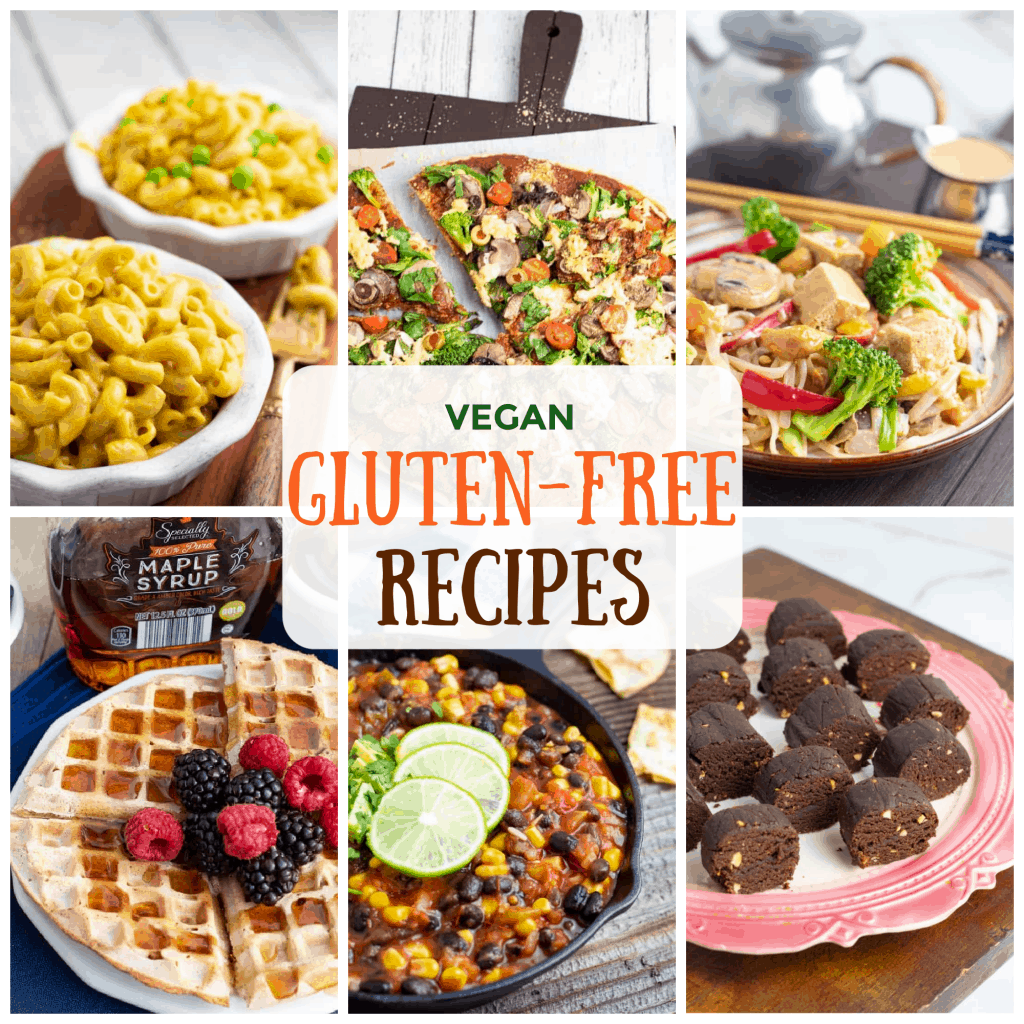 vegan gluten free recipes photo collage