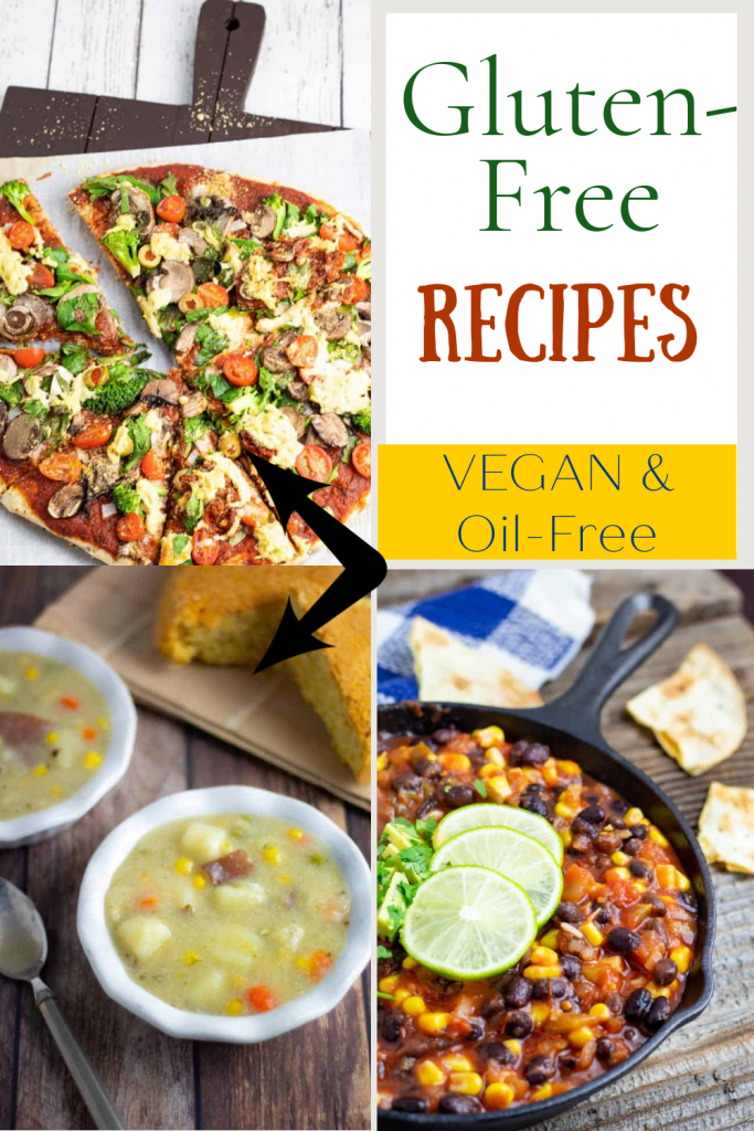 vegan gluten free recipe photo collage
