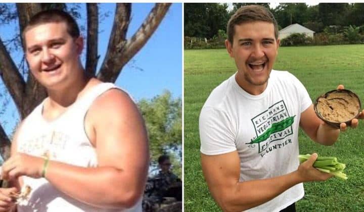 plant based gabriel weight loss before and after