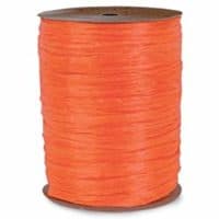 Orange Matte Raffia Ribbon, 1/4" X 100 Yards by Paper Mart