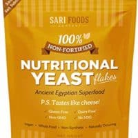 Pure Natural Non-fortified Nutritional Yeast Flakes (8 oz.)