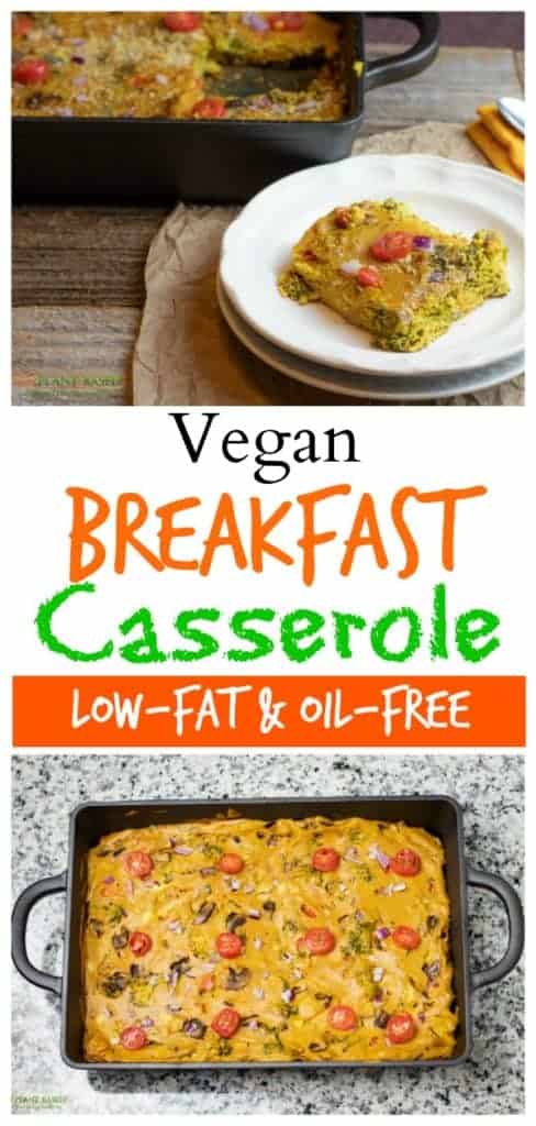 vegan breakfast casserole pinterest photo collage