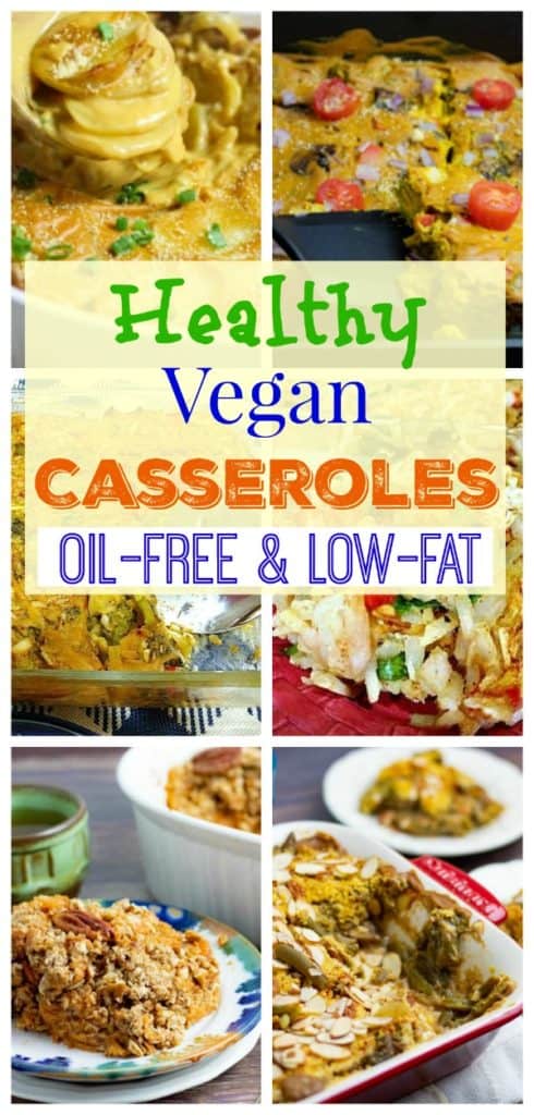 healthy vegetable casserole photo collage for pinterest