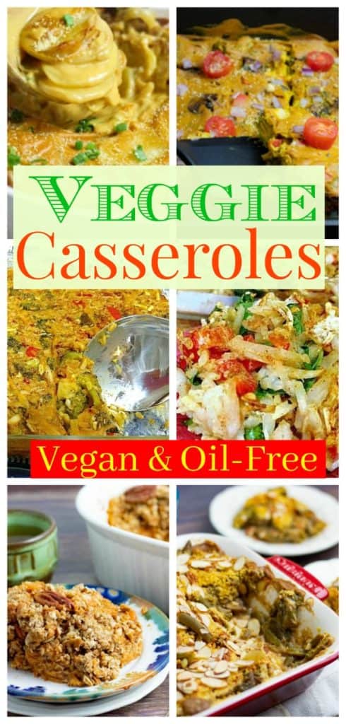 veggie casserole photo collage for pinterest