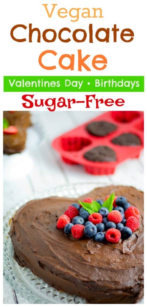 heart shaped chocolate sugar free cake pinterest photo with title
