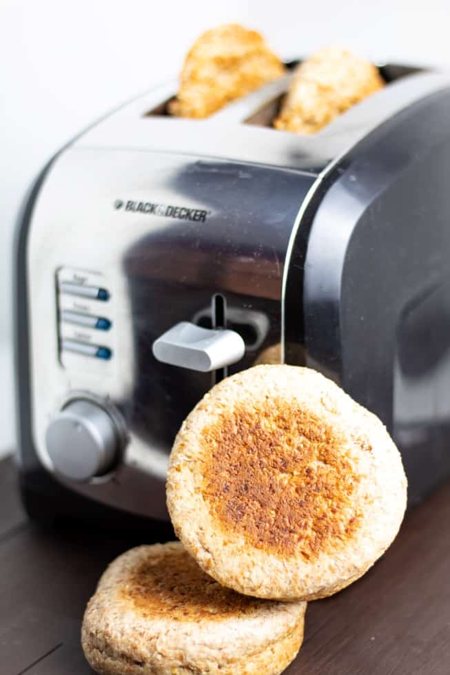 ezekiel english muffins in toaster