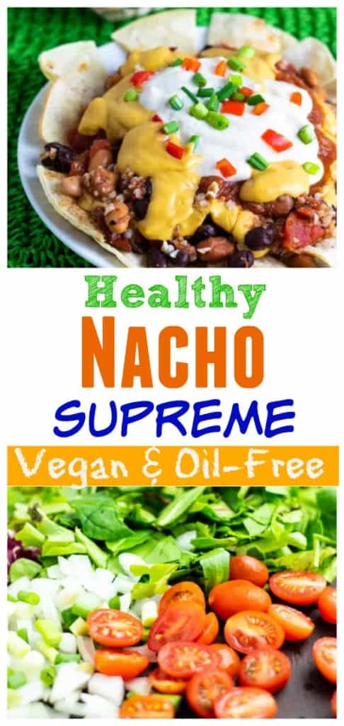 vegan nacho pinterest collage