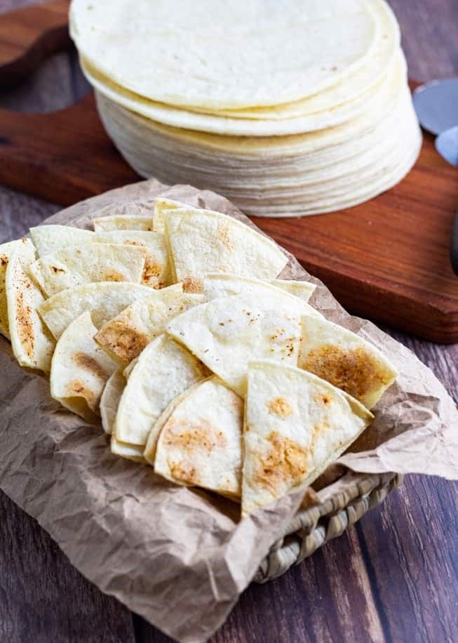 Healthy Homemade Tortilla Chips