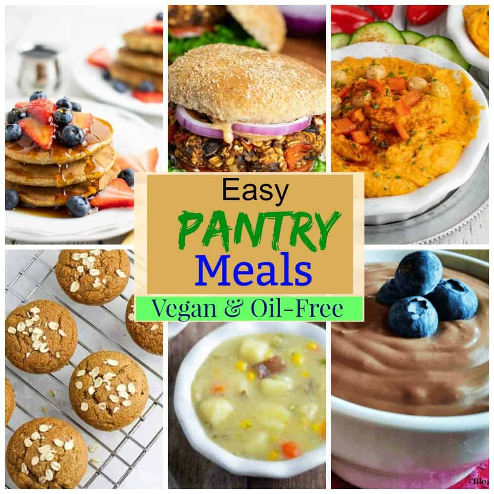 pantry meals photo collage for pinterest