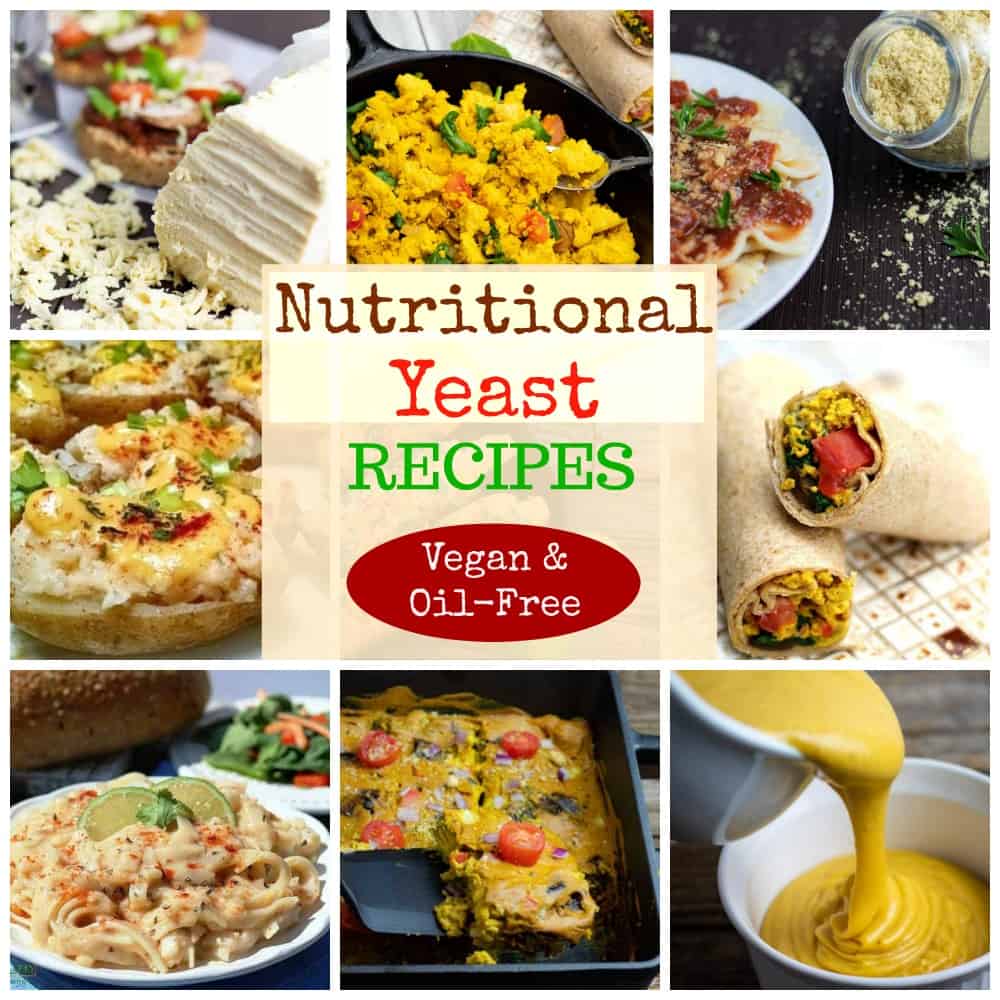 Nutritional yeast photo collage for pinterest