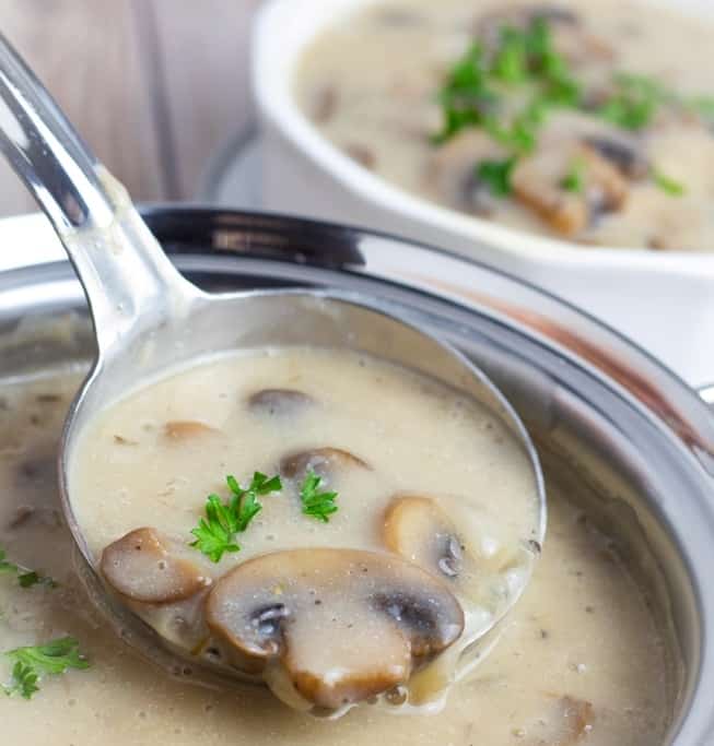 Creamy Vegan Mushroom Soup