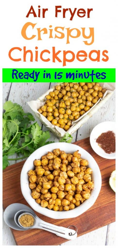 roasted chickpeas photo collage for pinterest