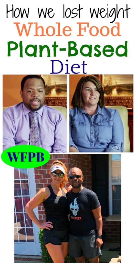 WFPB weight loss before and after photo collage for pinterest