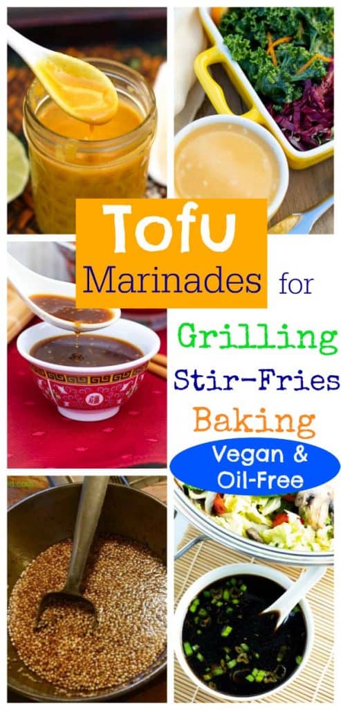 tofu marinade photo collage for pinterest