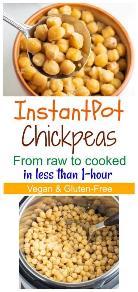 instantpot chickpeas photo collage for pinterest