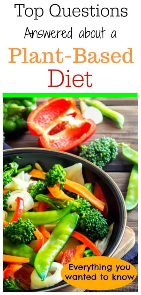 plant based diet everything you wanted to know collage for pinterest