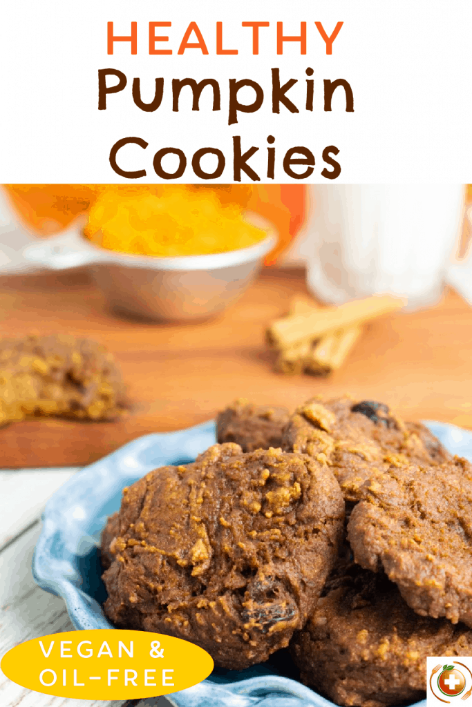 healthy pumpkin cookies photo collage for pinterest