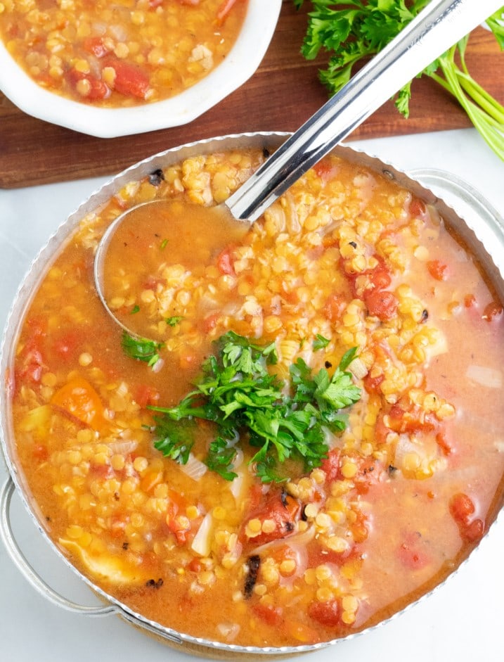 Vegan Lentil Soup |Instant Pot-Friendly