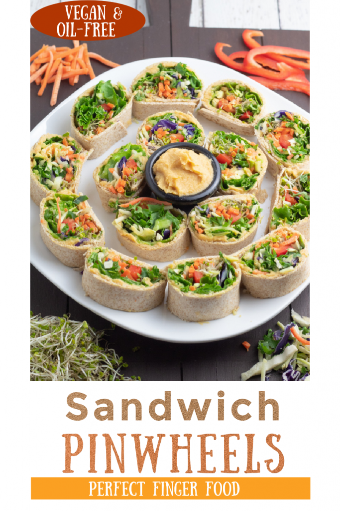 photo collage of sandwich pinwheels for pinterest