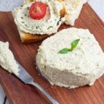 vegan ricotta cake and spread on toast