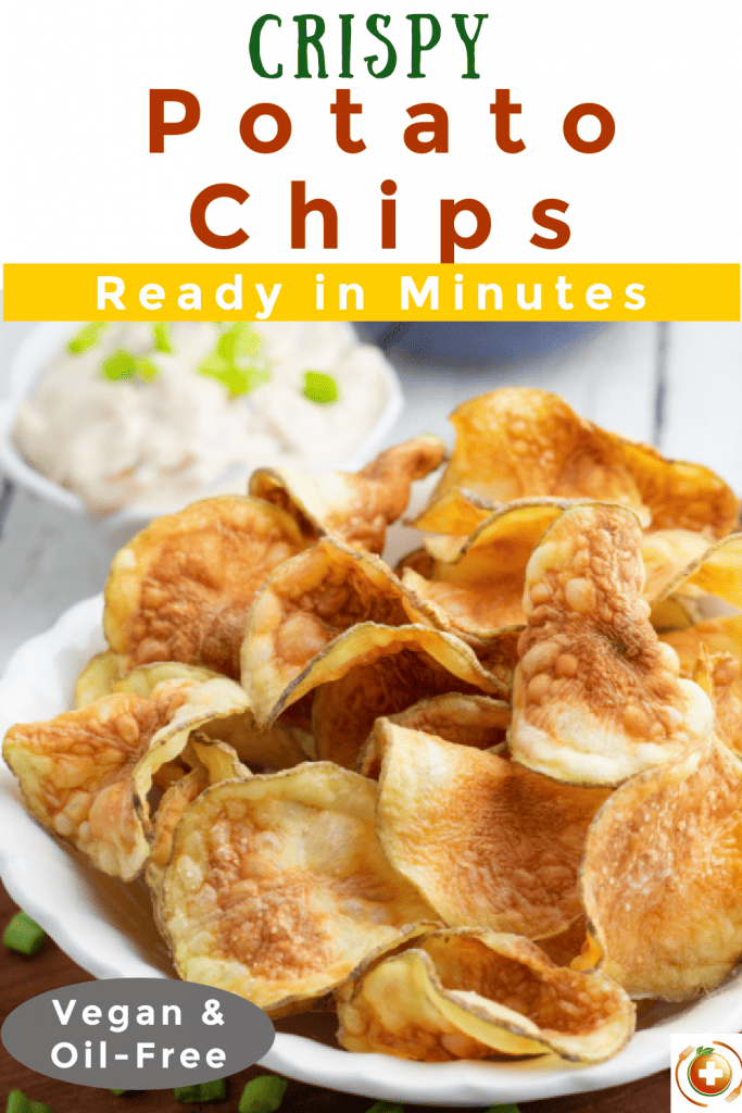 photo collage of homemade potato chips for pinterest