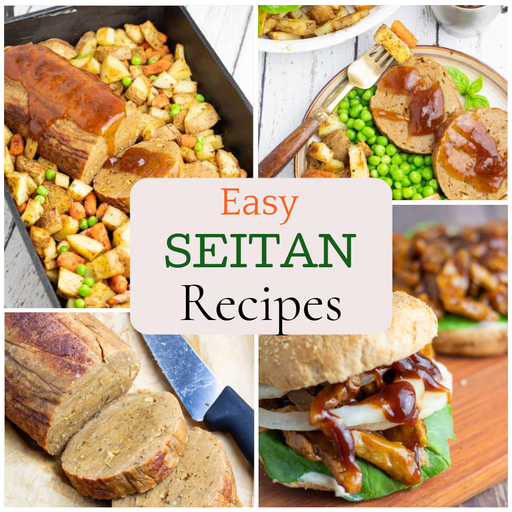 seitan recipes photo collage