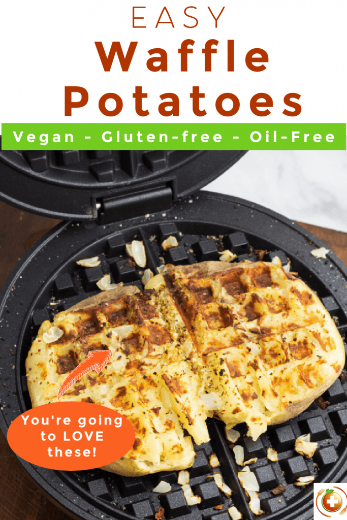 waffle potato photo collage for pinterest