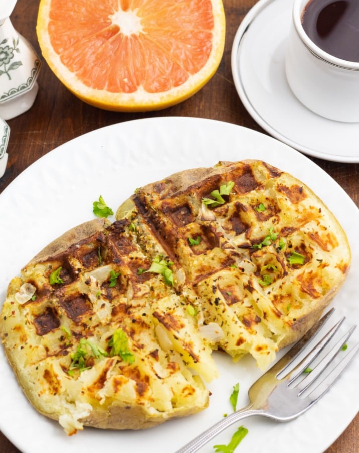 Waffle Potato Vegan Breakfast