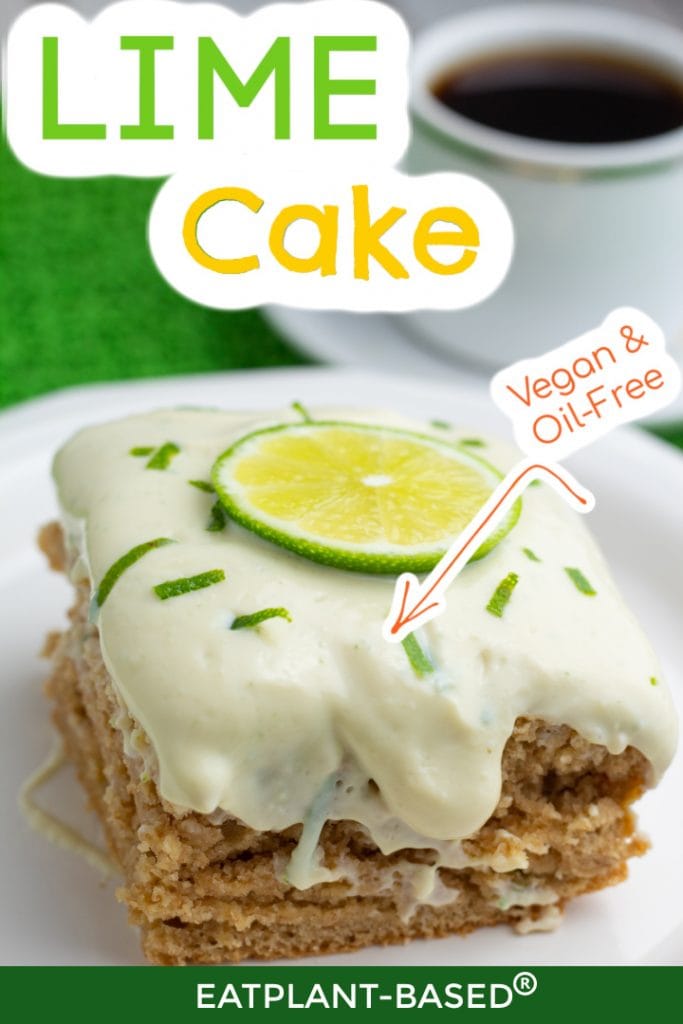 photo collage for vegan lime cake