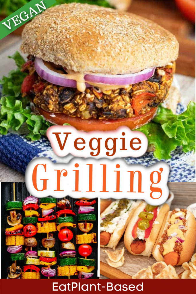 photo collage for grilled veggies