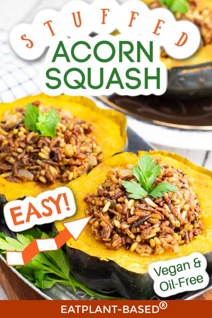 photo collage for stuffed acorn squash for pinterest