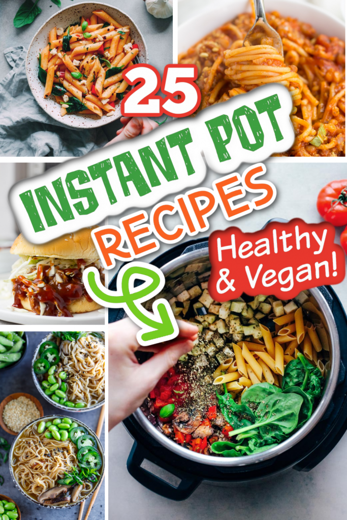 vegan instant pot photo collage feature image