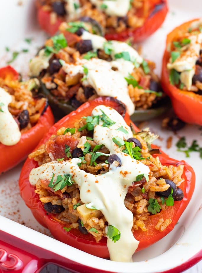 Mexican Stuffed Peppers (Vegan)